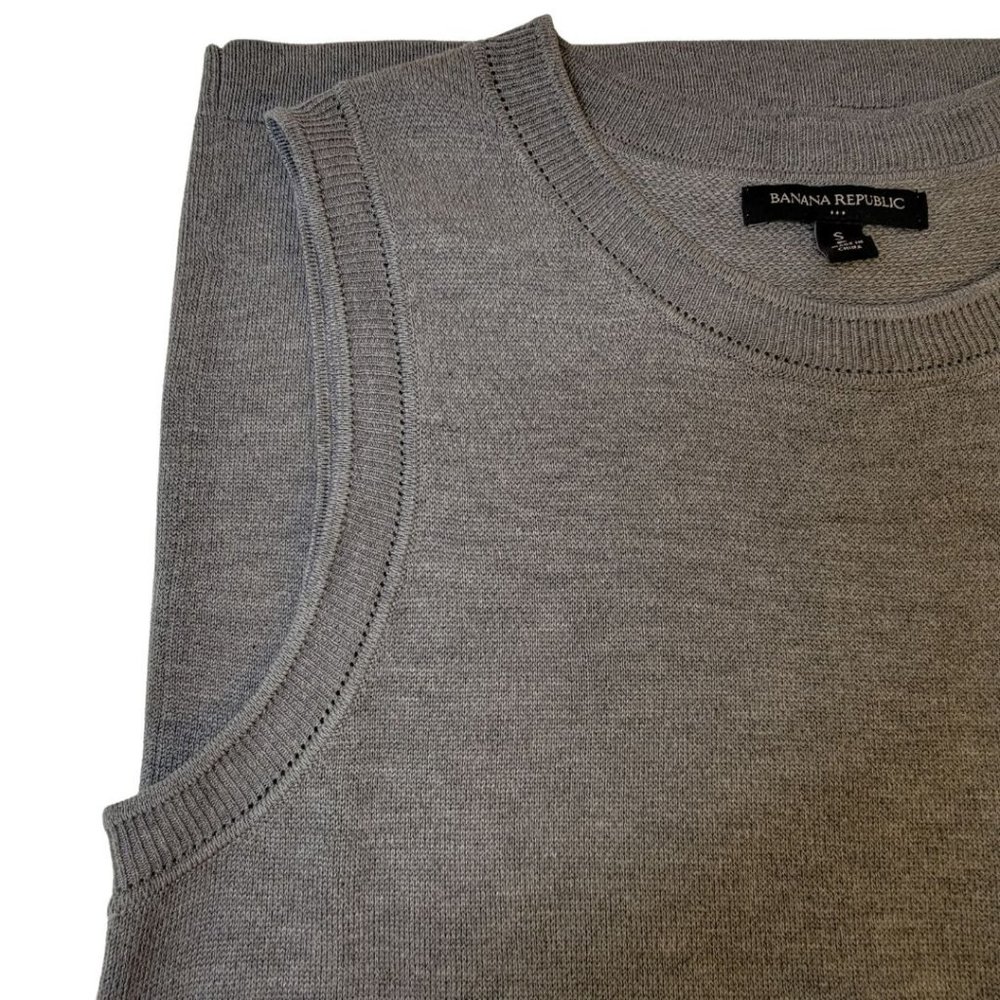 Banana Sleeveless Tank Vest Sweater Gray